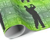 Een goed dagthema in de groenen cadeaupapier (Rol Hoek)