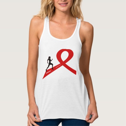 Een goed doel - Vrouw in rood T-shirt (Voorkant)