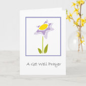 Een goed gebed kaart (Gele Bloem)