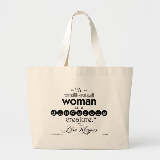 Een goed gelezen vrouw. . .Bag Grote Tote Bag (Voorkant)