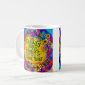 Een goed hart koffiemok (Voorkant links)