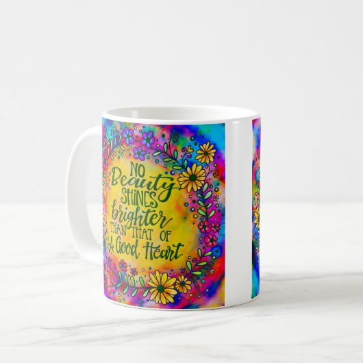 Een goed hart koffiemok (Voorkant links)