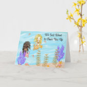 Een goed Kaart Vrouw kind met mermaids (Gele Bloem)