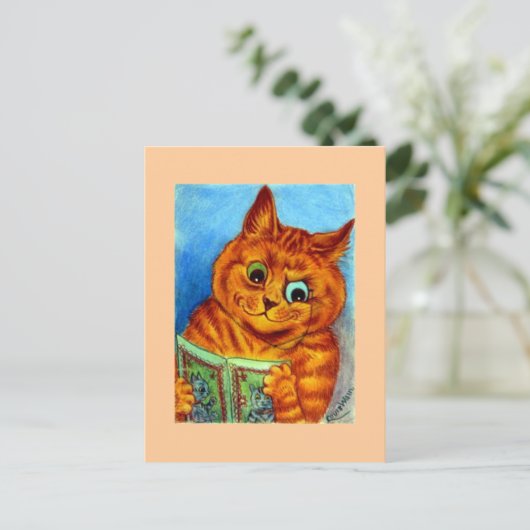 Een goed leesprogramma, geïllustreerd door Louis W Briefkaart (Staand voorkant)