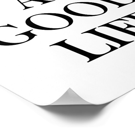 Een goed leven Inspirerend Poster (Hoek)