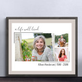 Een goed leven lang legant script 3 foto begrafeni poster