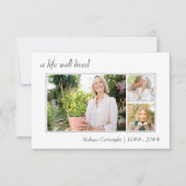 Een goed leven met grenzen 3 Fotobegrafenis Bedankkaart (Voorkant)