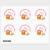 Een goed & lief nieuwjaar! Honing & Apple Shana To Ronde Sticker (Vel)