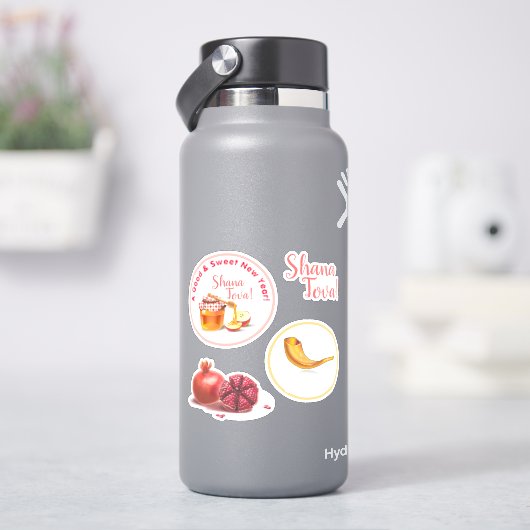 Een goed & lief nieuwjaar! Honing & Apple Shana To Sticker (HydroFlask)