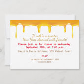 Een goed & lief nieuwjaar! Vakantie Rosh Hashanah Kaart (Achterkant)