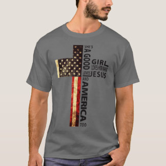 Een goed meisje houdt van haar moeder en houdt van t-shirt