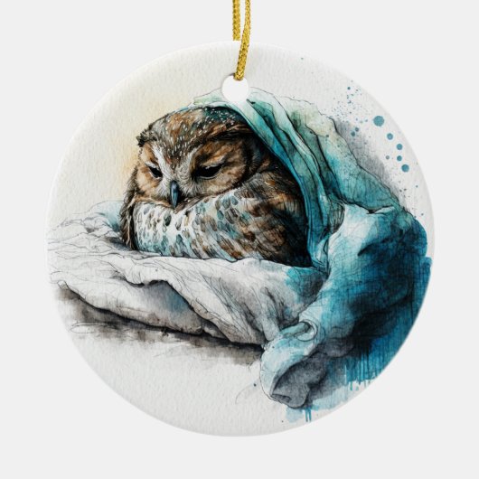 Een goed Nap Ceramic Ornament (Voorkant)