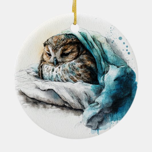 Een goed Nap Ceramic Ornament (Achterkant)