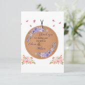 Een goed ontworpen bedankpas. bedankkaart (Staand voorkant)