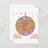 Een goed ontworpen bedankpas. bedankkaart (Voorkant / Achterkant)