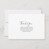 Een goed oplevende gesplitste rand 3 foto begrafen bedankkaart (Achterkant)