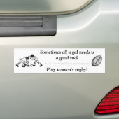 Een goed rondje voor vrouwen bumpersticker (Op auto)