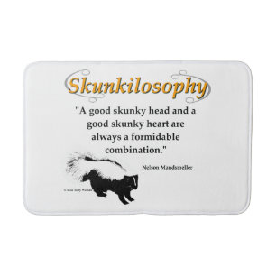 Een goed stinkhoofd en een goed stinkhart badmat