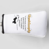 Een goed stinkhoofd en een goed stinkhart golfheadcover (Voorkant)