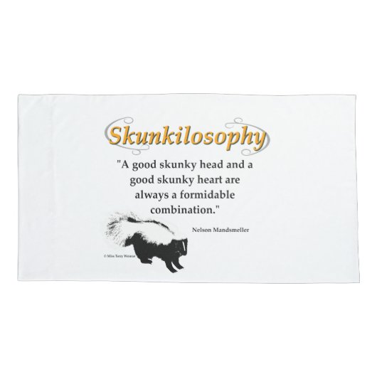Een goed stinkhoofd en een goed stinkhart kussensloop (Achterkant)
