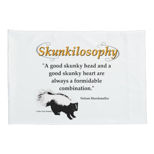 Een goed stinkhoofd en een goed stinkhart kussensloop (Achterkant-Rechts)