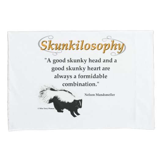 Een goed stinkhoofd en een goed stinkhart kussensloop (Voorkant-Rechts)