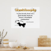 Een goed stinkhoofd en een goed stinkhart poster (Keuken)