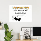 Een goed stinkhoofd en een goed stinkhart poster (Thuiskantoor)