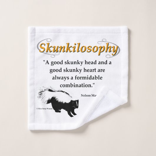 Een goed stinkhoofd en een goed stinkhart washandje (Wasdoekje)