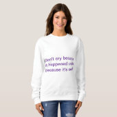 Een goed sweatshirt voor misbruikte vrouwen uit he (Voorkant volledig)