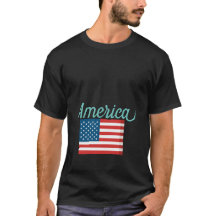 Een goed T-shirt voor Amerika, VS met de vlag