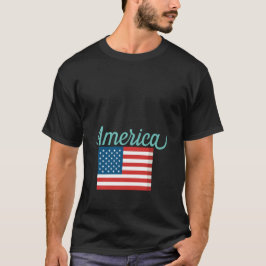 Een goed T-shirt voor Amerika, VS met de vlag