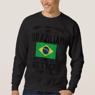 Een goed uitziende Braziliaanse vlag Braziliaanse  Trui