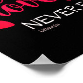 EEN GOED VERLIES VERHAAL VERSTREKT NOOIT valentijn Poster (Hoek)