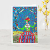 Een goed Wenskaart Kaart (Gele Bloem)