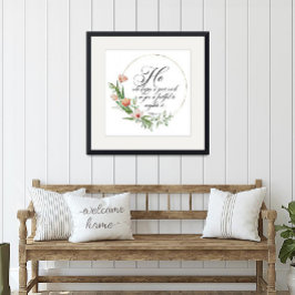 Een goed werk, Roze tulp lijst Poster