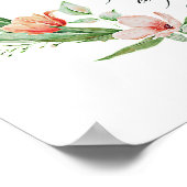 Een goed werk, Roze tulp lijst Poster (Hoek)