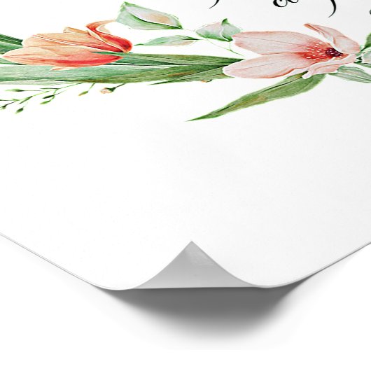 Een goed werk, Roze tulp lijst Poster (Hoek)