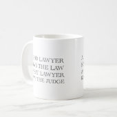 Een goede advocaat koffiemok (Voorkant links)