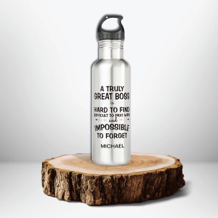 Een goede baas is moeilijk te vinden waterfles 