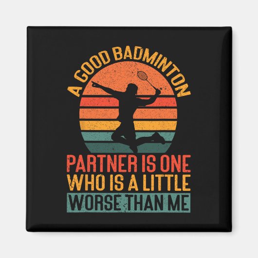 Een goede badmintonpartner is een beetje erger dan magneet (Voorkant)