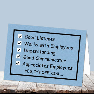 Een goede Boss's Day Kaart