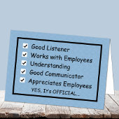 Een goede Boss's Day Kaart