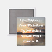 Een goede buur magneet (Voorkant / Achterkant)