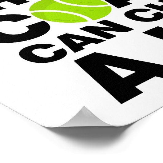 Een goede coach kan een game Beste Tennis Coach ve Poster (Hoek)