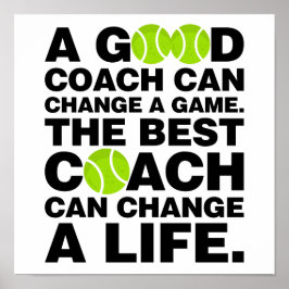 Een goede coach kan een game Beste Tennis Coach ve Poster