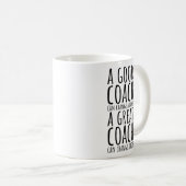 Een goede coach kan een wedstrijd veranderen een g koffiemok (Voorkant rechts)