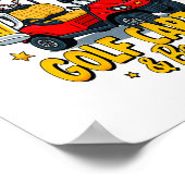 Een goede dag begint met golfkarretjes poster (Hoek)