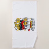 Een goede dag begint met golfkarretjes strandlaken (Voorkant)