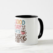Een goede dag begint met koffie mok (Voorkant rechts)